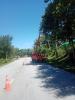 ดำเนินการตัดกิ่งไม้พาดสายไฟฟ้าแรงสูงทางขึ้นอำเภอท่าปลา