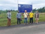 คณะกรรมการออกตรวจรับงานโครงการขยายถนนแอสฟัลท์คอนกรีต ถนนเทศบ